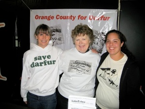 Barbara, Peggy and Jennifer from OC For Darfur